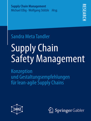 cover image of Supply Chain Safety Management